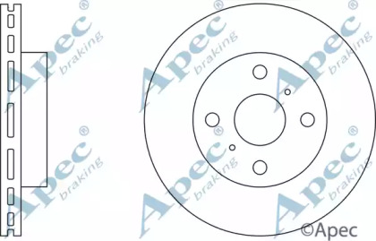 Тормозной диск APEC braking DSK144