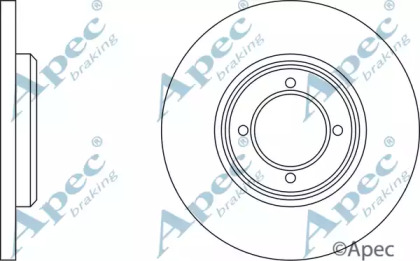 Тормозной диск APEC braking DSK152