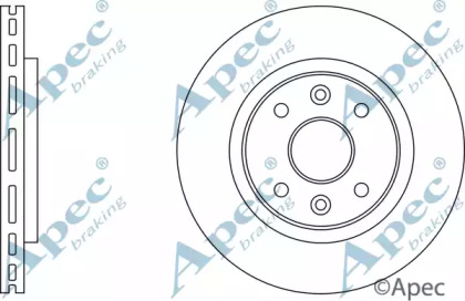 Тормозной диск APEC braking DSK157