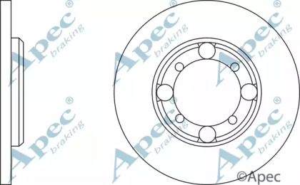 Тормозной диск APEC braking DSK166