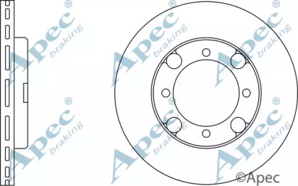 Тормозной диск APEC braking DSK169