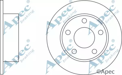 Тормозной диск APEC braking DSK181