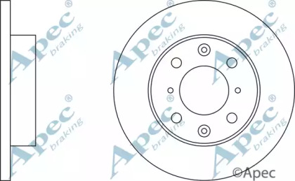 Тормозной диск APEC braking DSK200