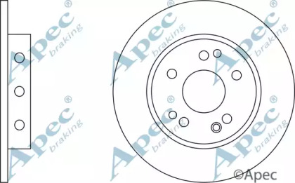 Тормозной диск APEC braking DSK502