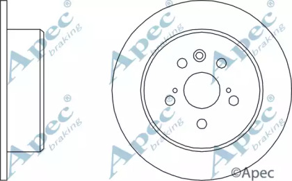 Тормозной диск APEC braking DSK508