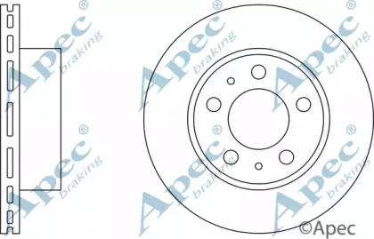 Тормозной диск APEC braking DSK512