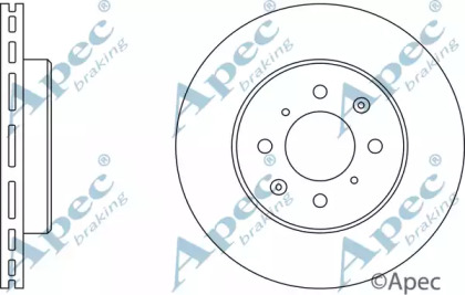 Тормозной диск APEC braking DSK521