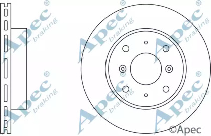 Тормозной диск APEC braking DSK522