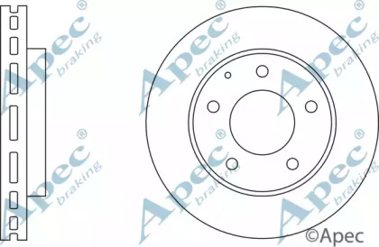 Тормозной диск APEC braking DSK524