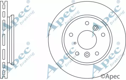 Тормозной диск APEC braking DSK533