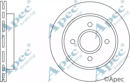 Тормозной диск APEC braking DSK534