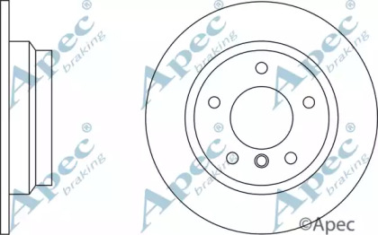 Тормозной диск APEC braking DSK536