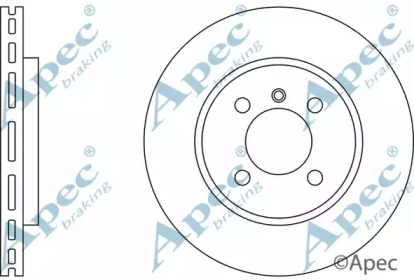 Тормозной диск APEC braking DSK539