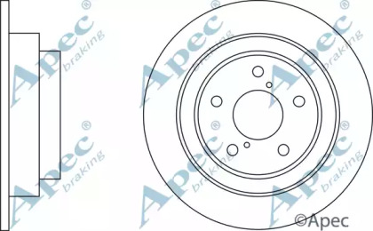 Тормозной диск APEC braking DSK550