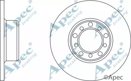 Тормозной диск APEC braking DSK554