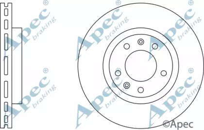 Тормозной диск APEC braking DSK557