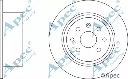 Тормозной диск APEC braking DSK574