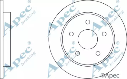 Тормозной диск APEC braking DSK576