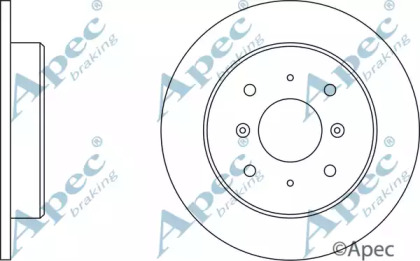 Тормозной диск APEC braking DSK580