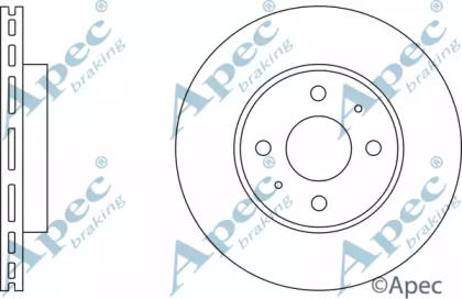 Тормозной диск APEC braking DSK582