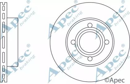 Тормозной диск APEC braking DSK587