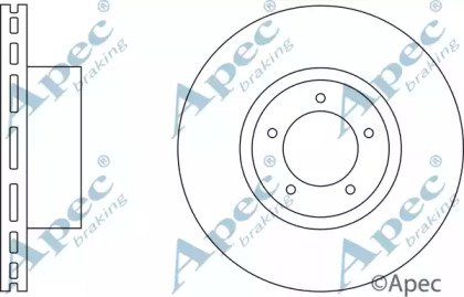 Тормозной диск APEC braking DSK595