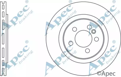 Тормозной диск APEC braking DSK596