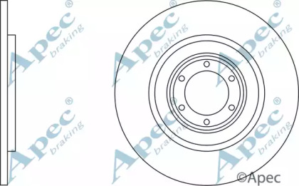 Тормозной диск APEC braking DSK613