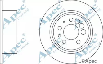 Тормозной диск APEC braking DSK619