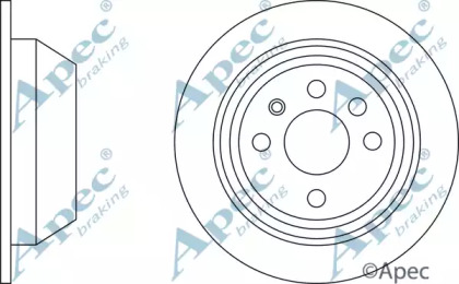 Тормозной диск APEC braking DSK632