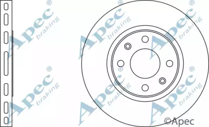 Тормозной диск APEC braking DSK633