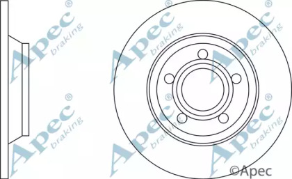 Тормозной диск APEC braking DSK638