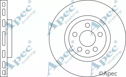 Тормозной диск APEC braking DSK649