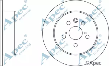 Тормозной диск APEC braking DSK653