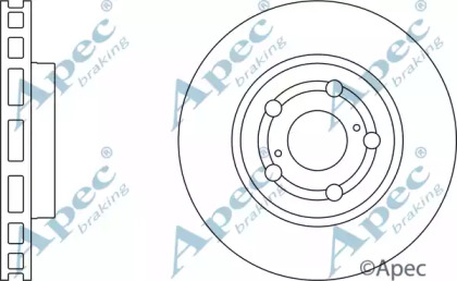 Тормозной диск APEC braking DSK660