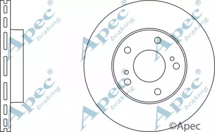 Тормозной диск APEC braking DSK690