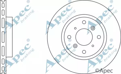 Тормозной диск APEC braking DSK693