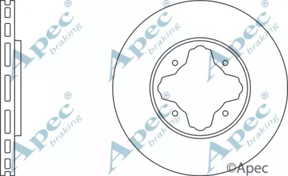 Тормозной диск APEC braking DSK694