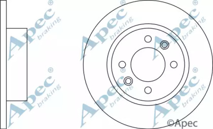 Тормозной диск APEC braking DSK699