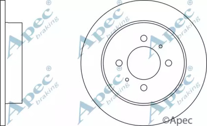 Тормозной диск APEC braking DSK702