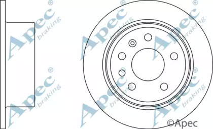 Тормозной диск APEC braking DSK703