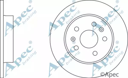 Тормозной диск APEC braking DSK707