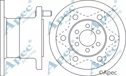 Тормозной диск APEC braking DSK709