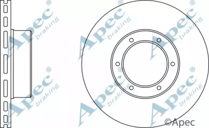 Тормозной диск APEC braking DSK727