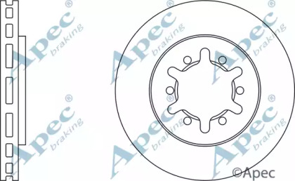 Тормозной диск APEC braking DSK734