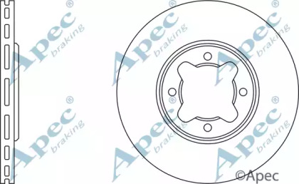 Тормозной диск APEC braking DSK736