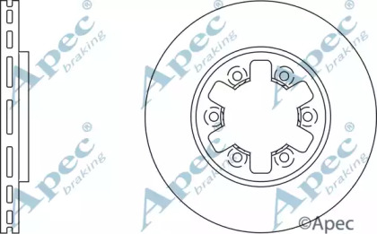 Тормозной диск APEC braking DSK744