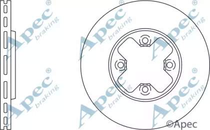 Тормозной диск APEC braking DSK745