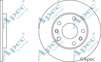 Тормозной диск APEC braking DSK746