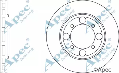 Тормозной диск APEC braking DSK749